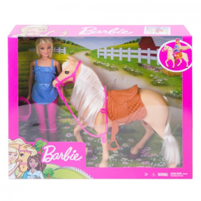 Barbie. Set de joacă  "Păpuşă cu căluţ"