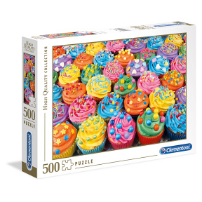 Cupcakes colorate, 500 elemente, Clementoni