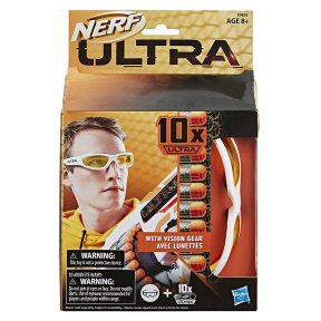 Ochelari Nerf Ultra cu 10 cartușe