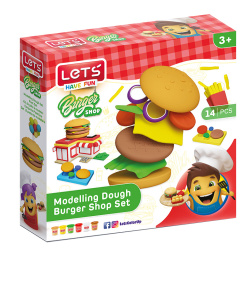 Set de joacă cu masă de modelare Hamburger