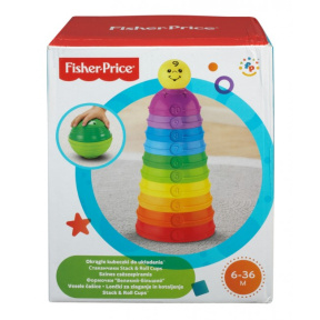 Piramidă pentru dezvoltare din cupe colorate, Fisher Price