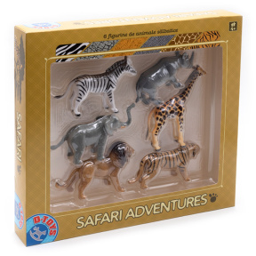 Set Safari Adventures (6 figurine animale), D-Toys