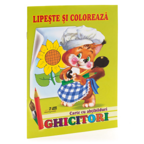 Lipește și colorează. Ghicitori