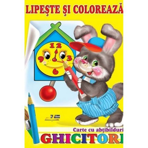 Lipește și colorează. Ghicitori