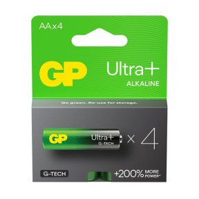 Батарейка GP AA Ultra Plus Alkaline (в блистере 4 шт)