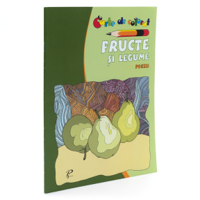 Carte de colorat. Fructe și legume