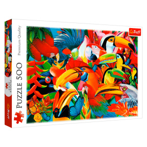 Păsări colorate, 500 elemente