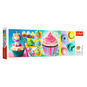 Cupcake colorat, 1000 elemente