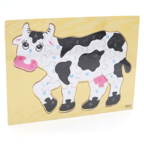 Деревянный пазл Корова, New World