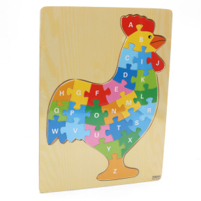 Деревянный пазл Петух, New World