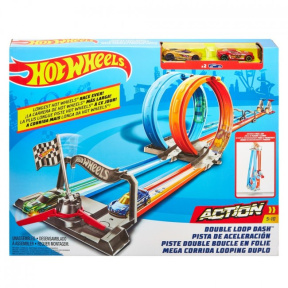 Pistă Hot Wheels "Double Loop Dash"