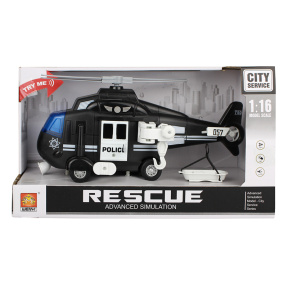 Вертолет инерционный 1:16 "Police Helicopter"