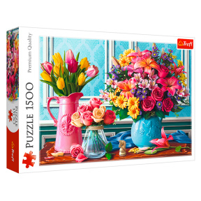 Flori în vaze, 1500 elemente