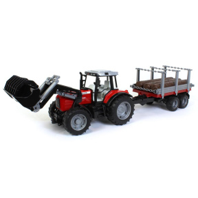 Лесовоз с погрузчиком Massey Ferguson 7480