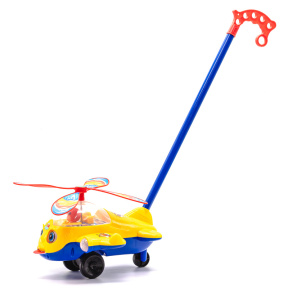Jucărie trage-împinge "Elicopter" galben