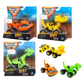 Mașină buldozer MONSTER JAM Dirt Squad, 1:64, Spin Master