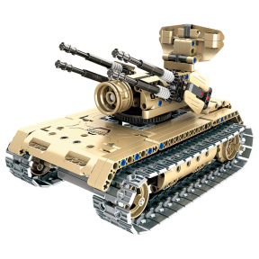 8012, XTech Bricks: 2in1, Tank & Anti-aircraft, R/C 4CH, 457 pcs
