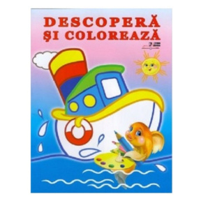 Descoperă și Colorează. Mijloace de transport