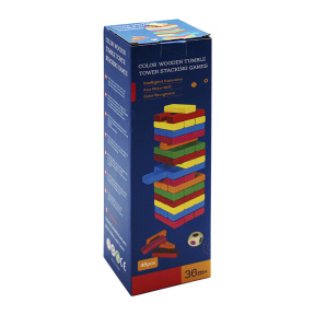 Joc de masă Jenga multicoloră