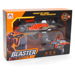Бластер "SUPER Blaster" с присосками 12шт.