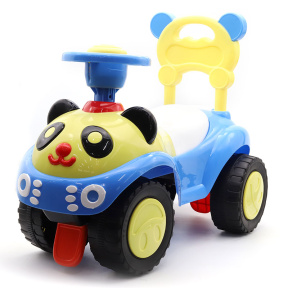 Mașinuță de împins Panda, albastră
