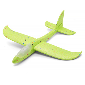 Avion planor, led, verde