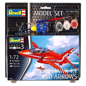 Mașină de asamblat Revell Avion "BAe Hawk T.1 Red Arrows"