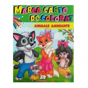 Marea carte de colorat. Animale amuzante