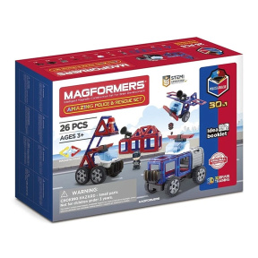 Constructor magnetic Magformers "Poliția și salvatorii"