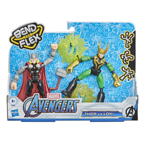 Set de joacă Bend and flex Thor împotriva Loki