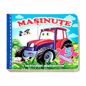 Carte cu puzzle. Mașinuțe