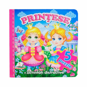 Carte cu puzzle. Prințese
