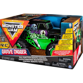 Mașină Monster truck cu telecomandă Grave Digger, Spin Master