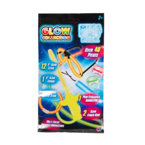 Set de accesorii luminoase în întuneric Mega Party Pack