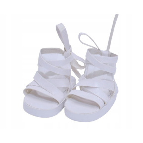 Sandale pentru păpușă, albe