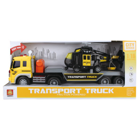 Transportator auto cu inerție 1:16 cu elicopter