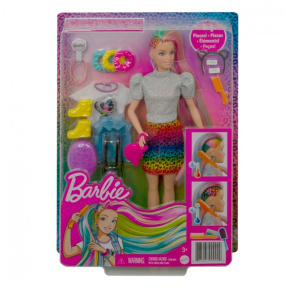 Păpușa "Ghepard multicolor" Barbie