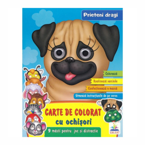 Carte de colorat cu ochisori. Prieteni dragi