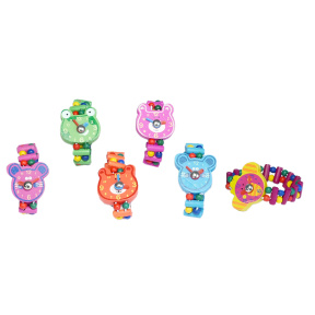 Brățară-ceas Animale, lemn