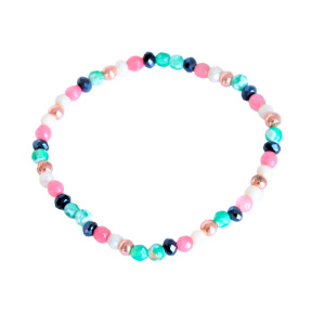 Браслет из бусин, разноцветный