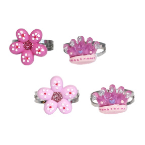 Набор 2 шт. Кольца Цветок, корона