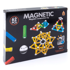 Set de construcție magnetic 62 elemente