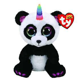 Плюшевая игрушка Beanie Boos Панда-единорог Paris 15 см TY