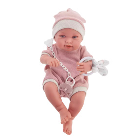 Păpușă bebeluș Pipa în haine roz