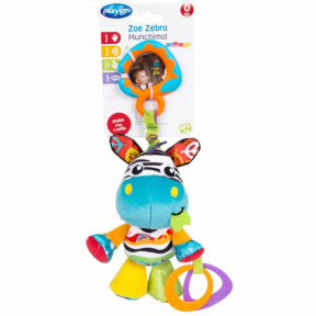Jucărie educativă cu inel Zebra Zoe, PlayGro