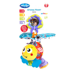 Jucărie cu pandantiv Albinuța Groovy Mover, PlayGro