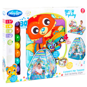 Игровой домик-палатка с мячами и подвесными игрушками, PlayGro