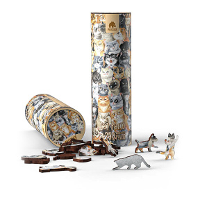 IQ пазл деревянный "Кошачья вечеринка"