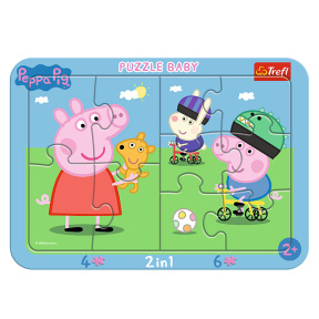 Puzzle-uri înrămate Vesela Peppa Pig