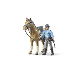 Poliția călare bworld, figurină polițist pe cal